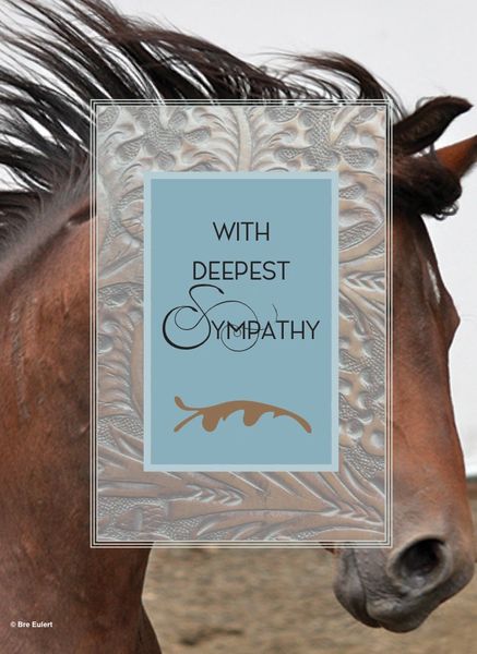 Horse Sympathy Card: With Deepest Sympathy
