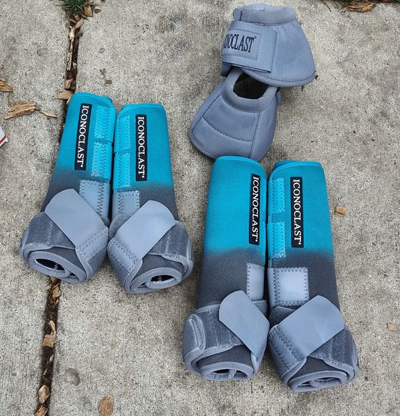 Teal to Gray Iconoclast Boots