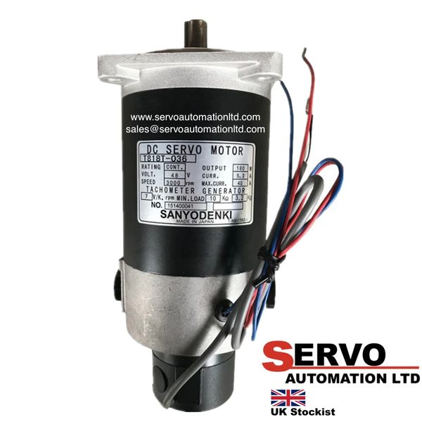 T818T036 (NEW) Sanyo Denki DC Servo Motor 180w (0.18kW) 48v 3000RPM