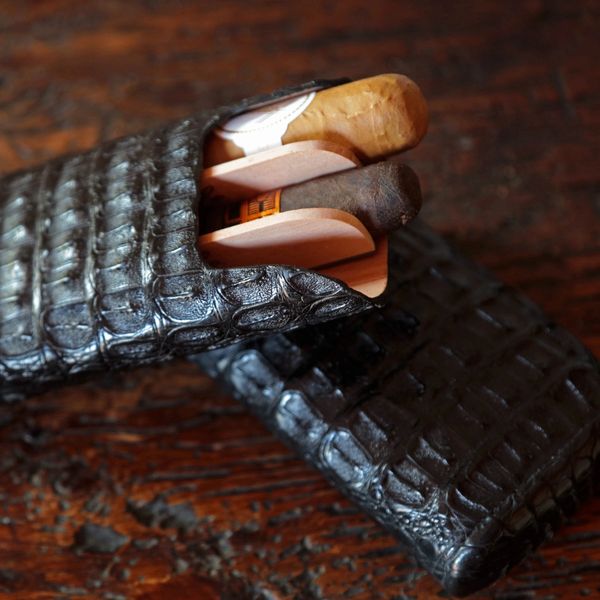 Alligator Cigar Cases, Crocodile Cigar Cases