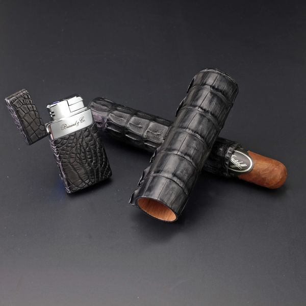 The Single Cigar Tube - Sunrise Black and Zebrawood