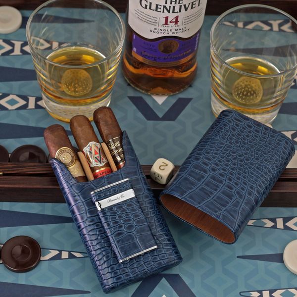 Shop Rapport London Brompton Three Cigar Case