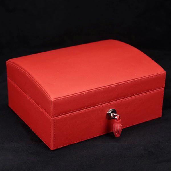 La Casita de Puros Humidor - Red Leather (12/20 Count)