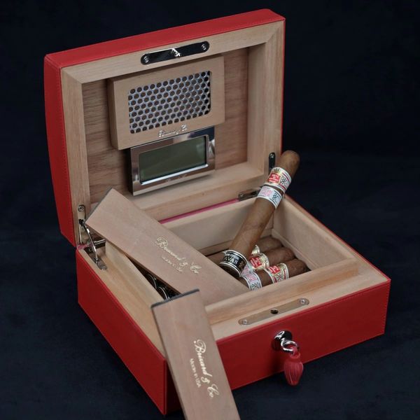 HUMIDOR 18.62100 MADERA ROJO P/25 PUROS – La Nueva Casa del Fumador