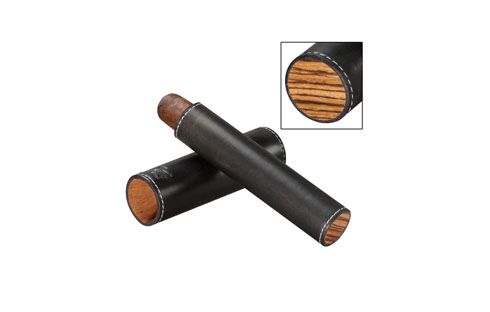 The Single Cigar Tube - Sunrise Black and Zebrawood