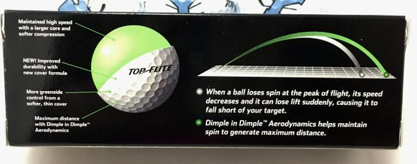 Top Flite D2 Golf Balls Printed With Custom Logo One Sleeve