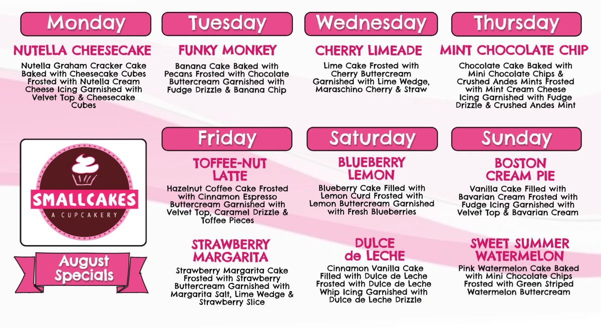 Smallcakes Cupcakery & Creamery Cupcakes, Ice Cream, Bakery