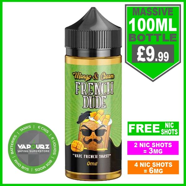 French Dude Mango & Cream "Vape French Toast" 100ml Vapourz e