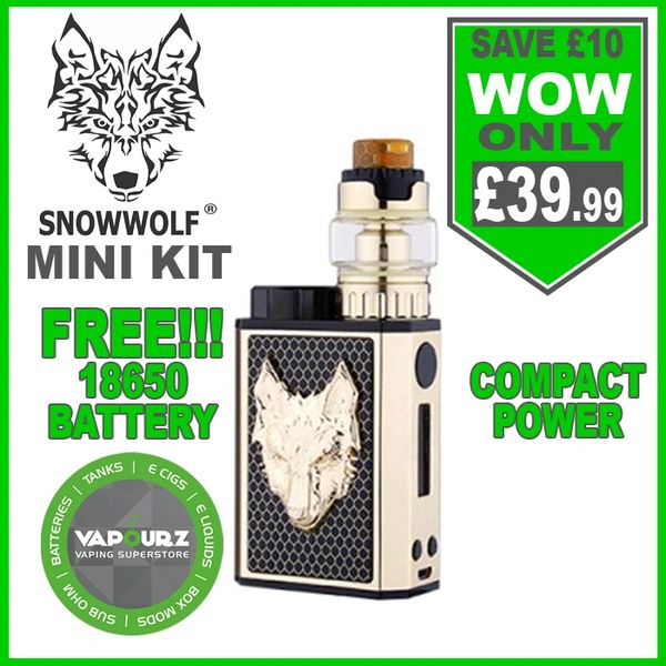Snowwolf Mini kit Black + Gold | Vapourz e-cigarettes, e-liquid