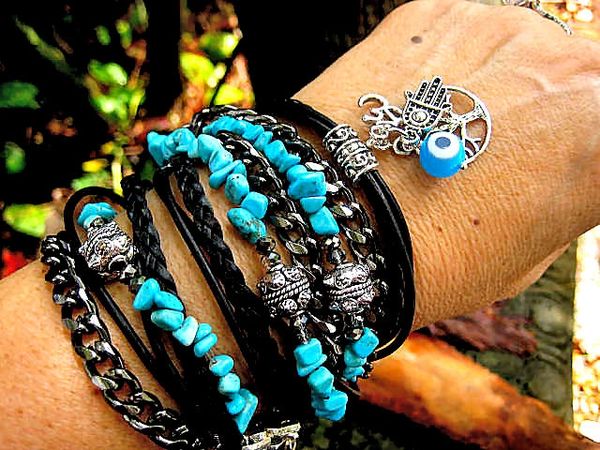 Evil eye sale wrap bracelet