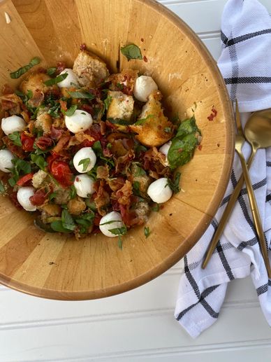 Grilled Pancetta Panzanella Salad