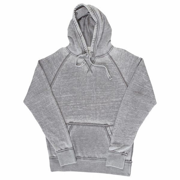 Vintage Zen Pullover Hoodie- Cement Color (Silver)