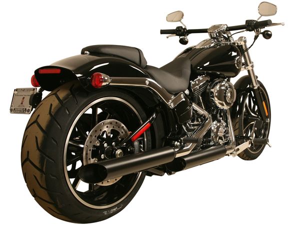 25314-175 Black Baloney cut 1.75" baffle Heritage Softail Classic, Standard, Custom, Rocker (C), Night Train '07-'16; Breakout, CVO Breakout '13-'16; CVO Deluxe '14-'15; CVO Convertable '10-'12; SE Softail Springer '09