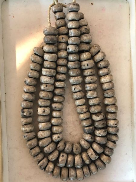 Large Dark Hazelwood Cowbone Bead | Gamafro Originals