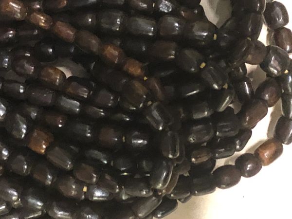 Small Dark Brown Cowbone Beads | Gamafro Originals