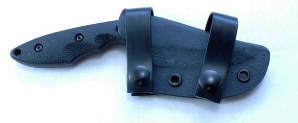 Black Kydex Knife Sheath Sized to Fit - Knives for Sale