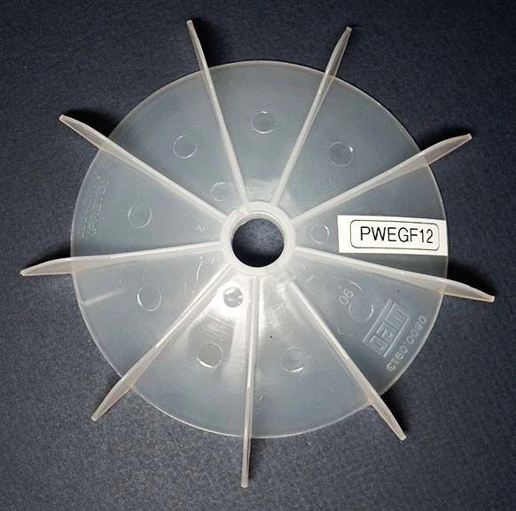 WEG Cooling Fan 17 mm bore 6 1/4" OD