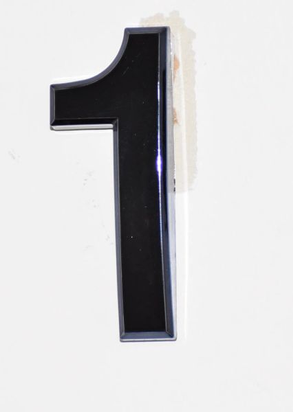 z- APARTMENT, DOOR AND MAILBOX NUMBER ONE SIGN - 1 SIGN- BLACK (HIGH ...
