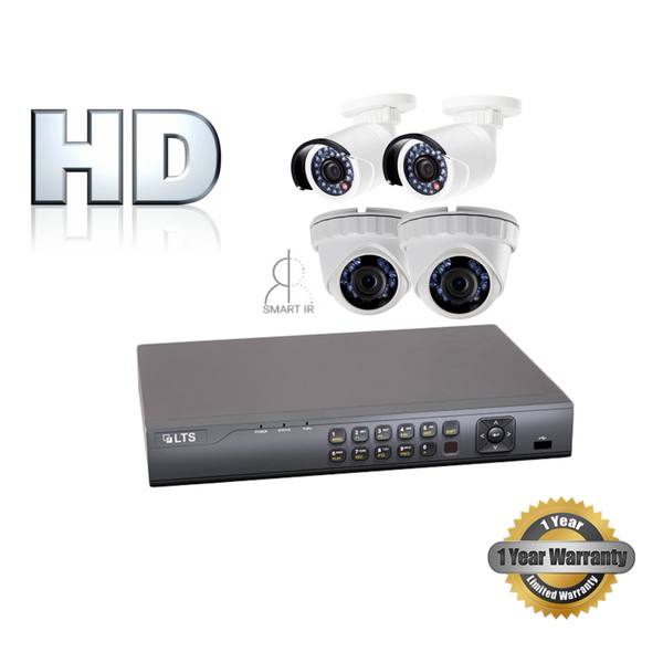 Four 2.1MP Security Camera Bundle with Installation