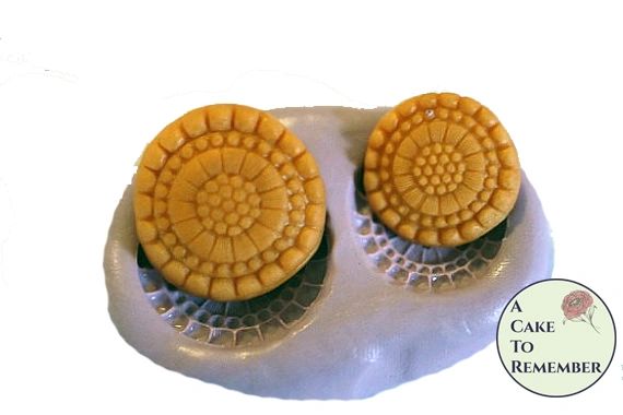 Silicone Button Mold Set For Cake Decorating M1042