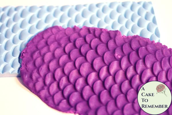 Mermaid Scale Texture Mat For Soapmaking Or For Fondant Borders