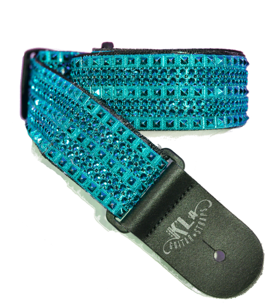 Teal Guitar Strap, Turquoise Guitar Strap, Kids Guitar Strap