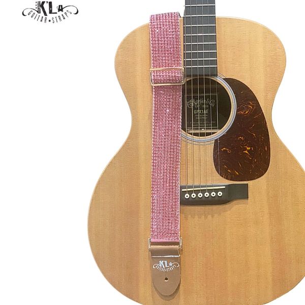 Silver Guitar Strap, Pink Guitar Strap, Gold guitar strap,  K'La Guitar  Straps, Bling Guitar Straps, Sparkly Guitar Straps