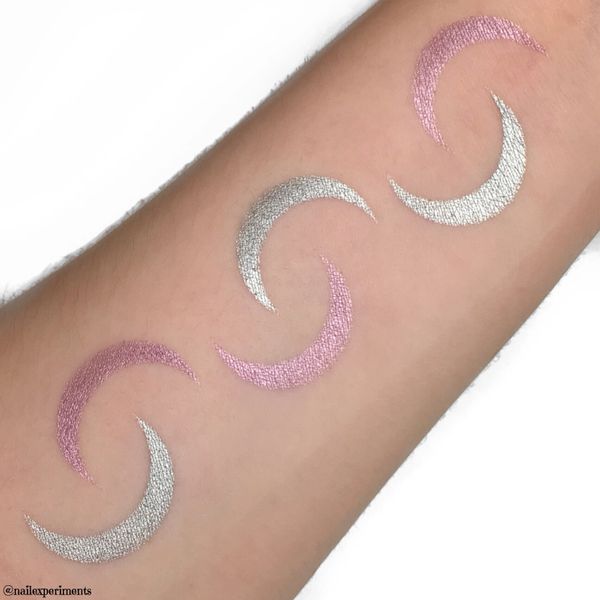 VinoSwatch Makeup Stencils: Moons Polished Vino