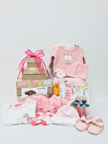 Z-121 ADORABLE NEWBORN BABY GIRL !!! GIFT TOWER | Gifts Baskets And ...