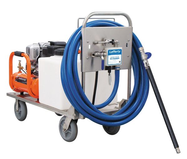 Lafferty 916875 Gas Driven Foaming Machine with Air Compressor and Tank