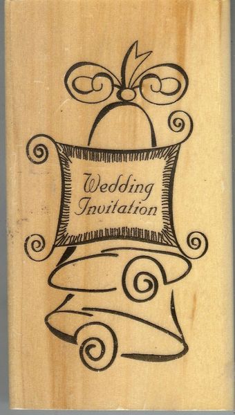 Anita's Rubber Stamp H-0501 Wedding Invitation, Saying S27