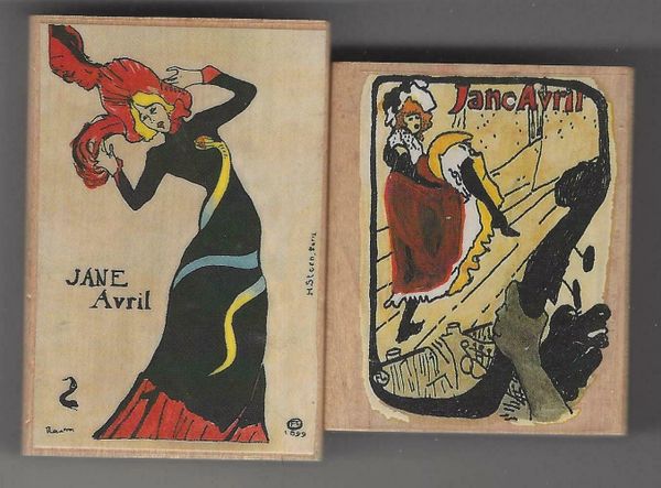 Museum Stamps Set of 2 MS140C, MS104C, Toulouse-Lautrec, Jane Avril S-5