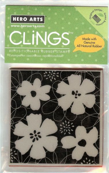 Hero Arts, Rubber Stamp CG107 Floral Garden Cling Mounted Stamp B2