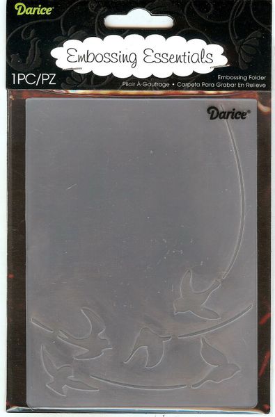 Darice Embossing Folder 1218-109 Birds in Flight Use w/Cuttlebug or Sizzix B1