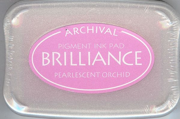 Tsukineko Brilliance Pigment Ink Pad BRI-34 Pearlescent Orchid, NEW UDB2