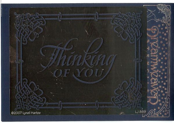 Dreamweaver Stencil LJ889 Elegant Thinking of You B1