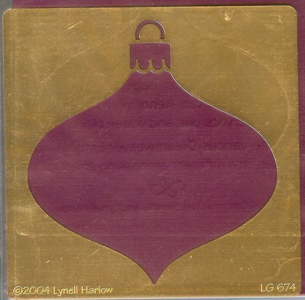 Dreamweaver Stencil LG-674 Ornament B1