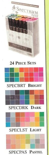 Spectrum Noir 24pc Set Dark Markers NEW SF1