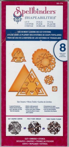 Spellbinders Shapeabilities S5-170 (8) Templates Use w/Cuttle bug or Big Shot B2