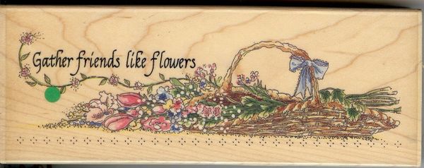 Stamps Happen Rubber Stamp, 80042 Gather Friends Like Flowers B3