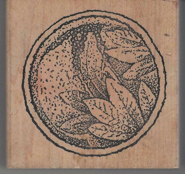 Judi Kins Rubber Stamp 2301-H Foliage Circle, Leaves S16