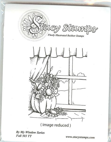 Stacy Rubber Stamp 503-TT My Window Series, Fall, Harvest, New B2