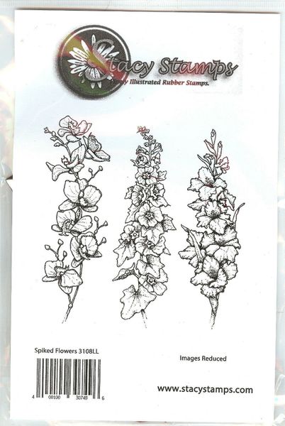 Stacy Rubber Stamp 3108-LL My Garden Series, Spiked Flowers, New CB2