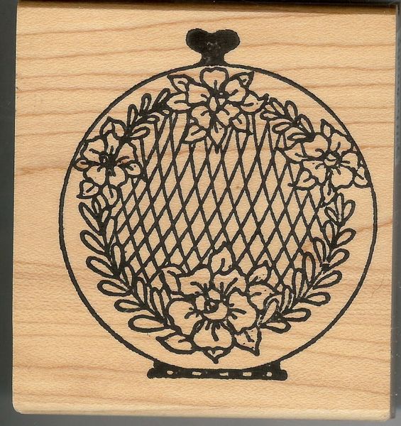 Me & Carrie Lou Rubber Stamp F-899 Rare Romantic Rose Compact S5