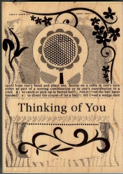 Hero Arts Rubber Stamp H-4778 Collage Thinking of You, Saying, New S2