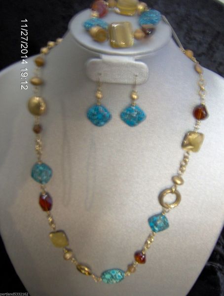 Premier Fashion Necklace, Earring & Bracelet Set, Canyon, D1