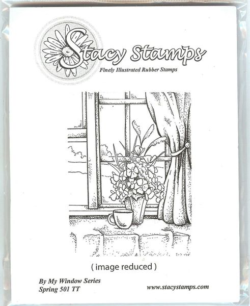 Stacy Rubber Stamp 501-TT My Window Series, Spring Flowers, New B2