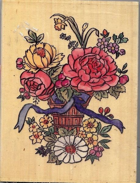 Sugarloaf Rubber Stamp, W-3204 Lovely Bouquet S21