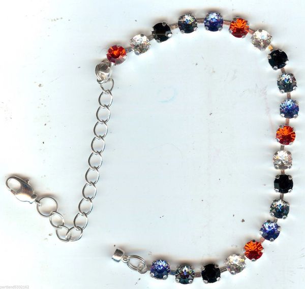 MEA Original, Holiday Bracelet/W Multi. Color Swarovski Crystals, D1