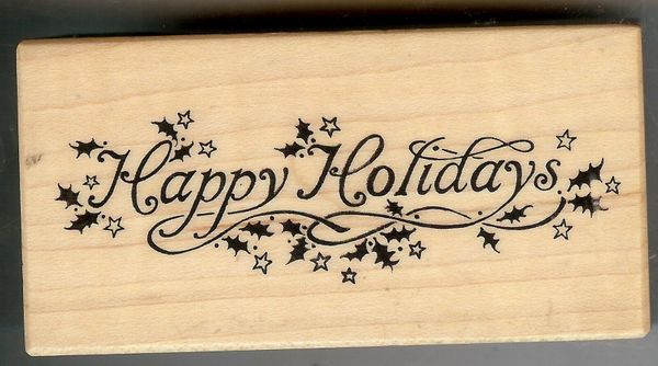 PSX Rubber Stamps E-079 Happy Holidays S25